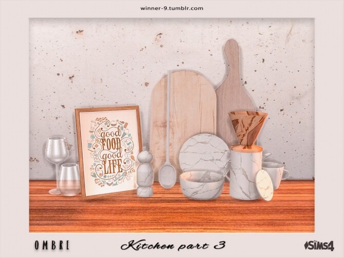 Sims 4 Ombre Kitchen part 3 by Winner9 at TSR