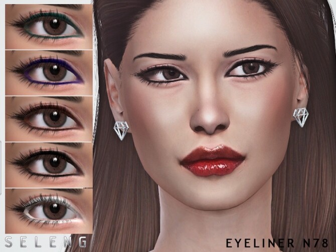 Sims 4 Eyeliner N78 by Seleng at TSR