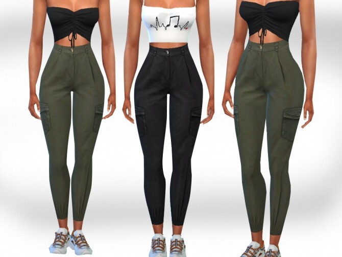 Sims 4 Fit Cargo Pants by Saliwa at TSR