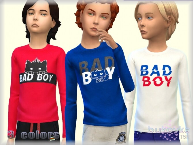 Sims 4 Shirt Bad Boy by bukovka at TSR