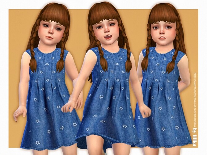 Sims 4 Britney Dress by lillka at TSR