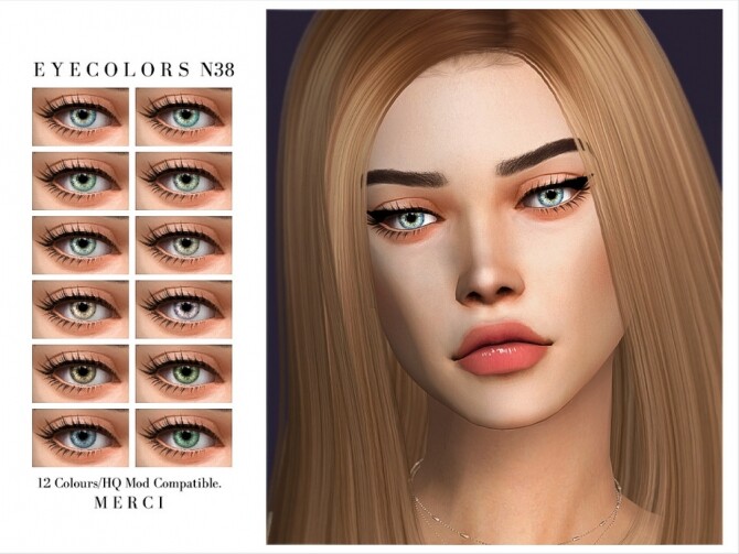 Sims 4 Eyecolors N38 by Merci at TSR