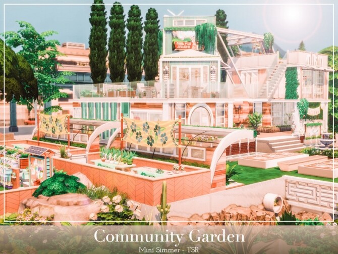 Sims 4 Community Garden by Mini Simmer at TSR
