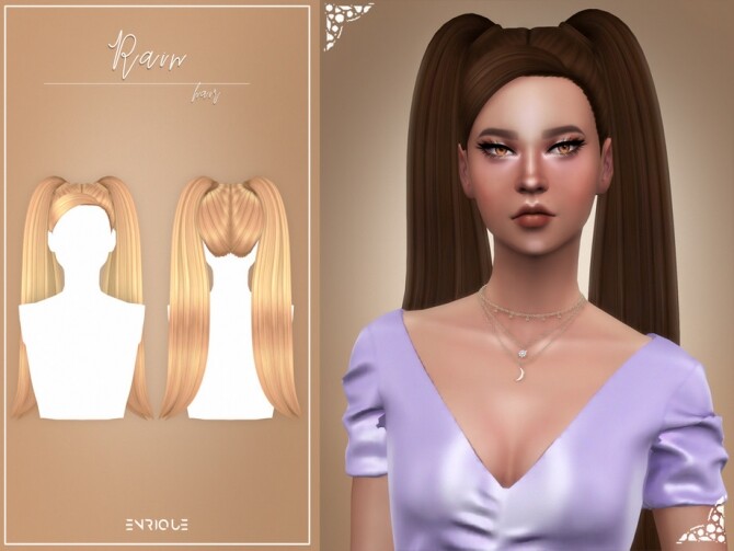 Sims 4 Rain Hairstyle by EnriqueS4 at TSR