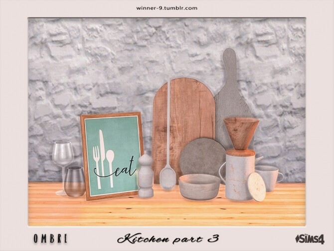 Sims 4 Ombre Kitchen part 3 by Winner9 at TSR