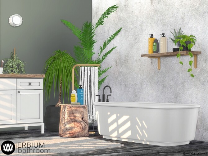 Sims 4 Erbium Bathroom by wondymoon at TSR