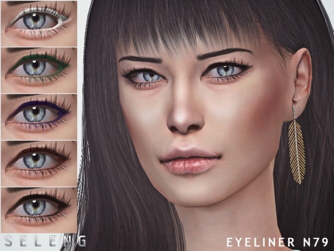 Sims 4 Eyeliner N79 by Seleng at TSR