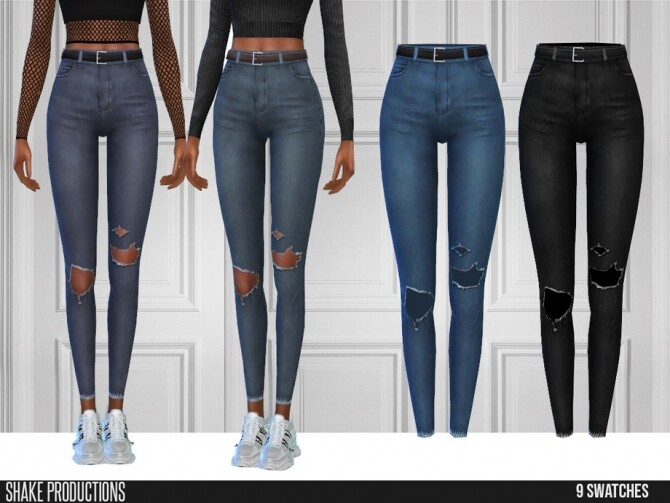 Sims 4 520 Skinny Jeans by ShakeProductions at TSR