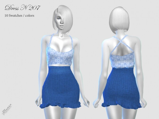 Sims 4 Dress N 207 by pizazz at TSR