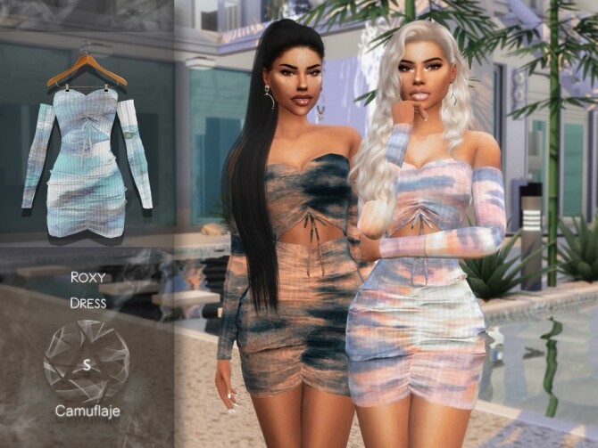 Roxy Dress by Camuflaje at TSR » Sims 4 Updates