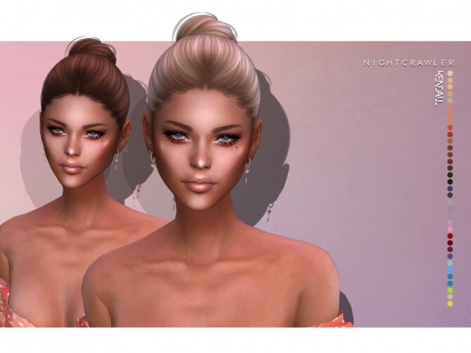 Sims 4 Kendall hair by Nightcrawler Sims at TSR