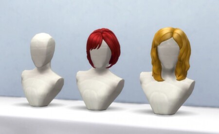 Wilma’s Wig Stand 3 versions by horresco at Mod The Sims
