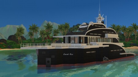 Gorgona yacht No CC by PinkCherub at Mod The Sims