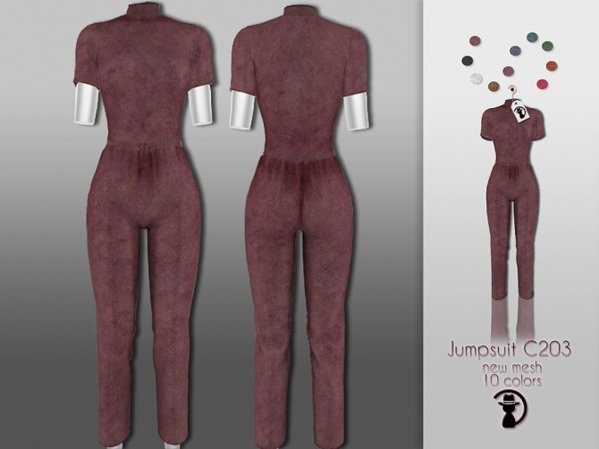 Sims 4 Jumpsuit C203 by turksimmer at TSR