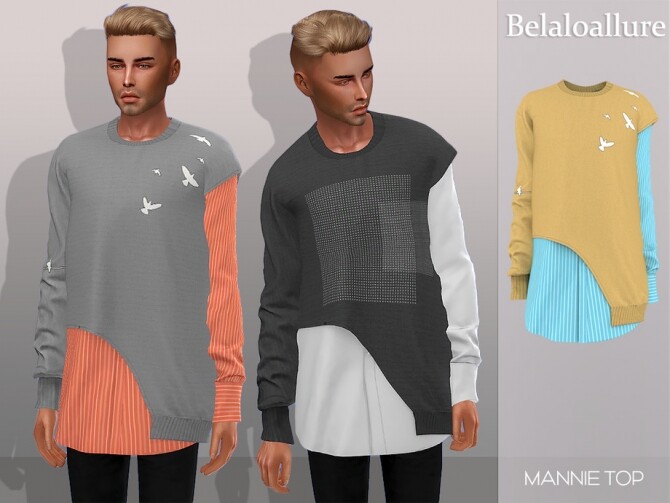 Sims 4 Mannie top by belal1997 at TSR