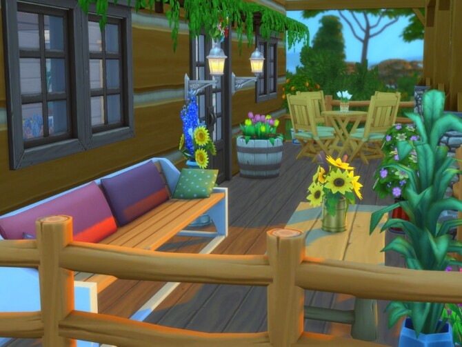 Sims 4 Family Cottage no CC by A.lenna at TSR