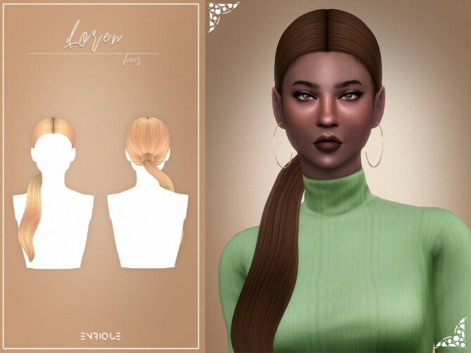 Sims 4 Loren Hairstyle by EnriqueS4 at TSR