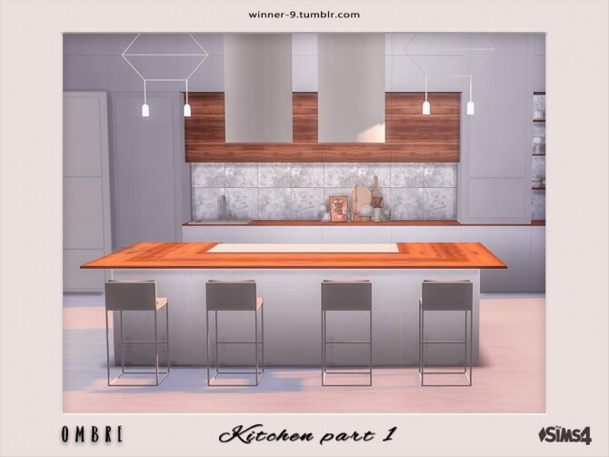 Sims 4 Ombre Kitchen part 1 by Winner9 at TSR