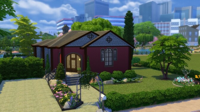 Sims 4 Crimson Niche Home by Wykkyd at Mod The Sims