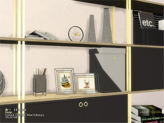 Sims 4 Umea Office Materials by ArtVitalex at TSR