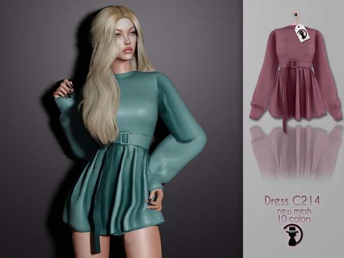Sims 4 Dress C214 by turksimmer at TSR