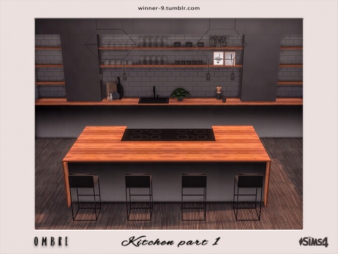 Sims 4 Ombre Kitchen part 1 by Winner9 at TSR
