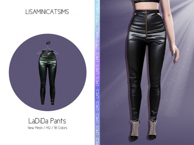 Sims 4 LMCS LaDiDa Pants by Lisaminicatsims at TSR
