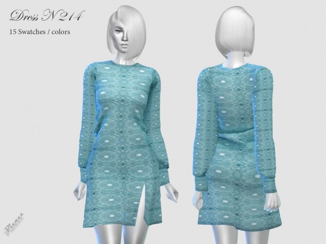 Sims 4 DRESS N 214 by pizazz at TSR