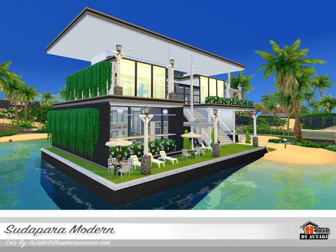 Sims 4 Sudapara Modern Home by autaki at TSR