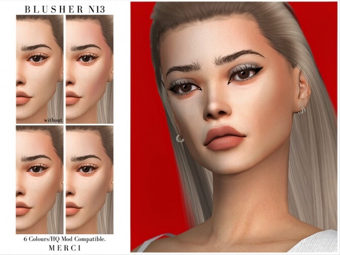 Sims 4 Blusher N13 by Merci at TSR