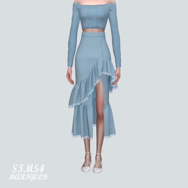 Sims 4 22 Mermaid Skirt at Marigold