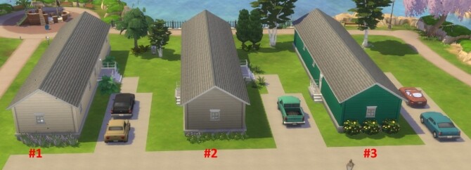 Sims 4 Mobile Home Park No CC by alilona at Mod The Sims
