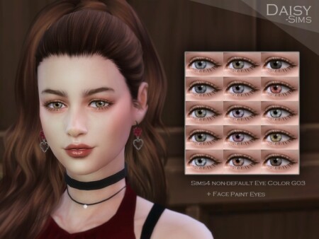 Realistic Eye Color + Contact Lens G03 by Daisy-Sims at TSR
