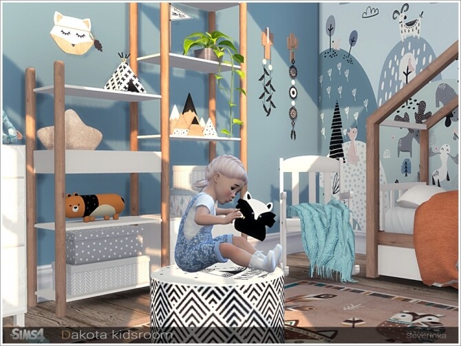 Sims 4 Dakota kidsroom decor by Severinka at TSR