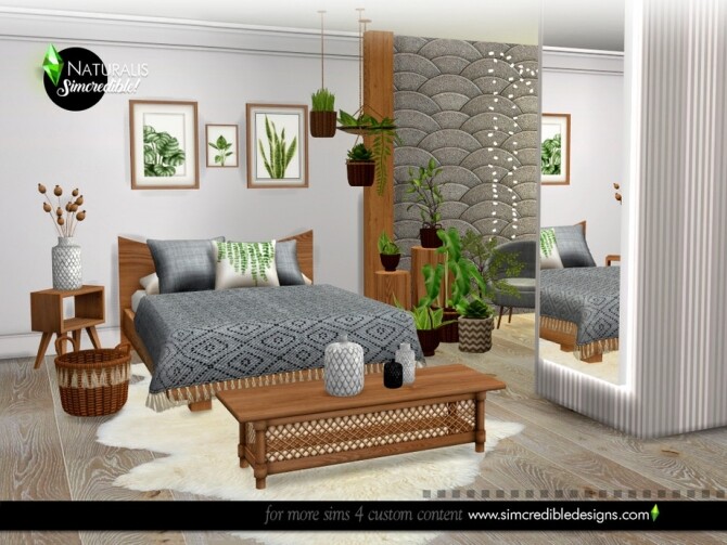 Sims 4 Naturalis Bedroom by SIMcredible at TSR