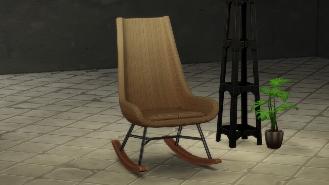 Sims 4 RÖCK Designer Rocking Chair by littledica at Mod The Sims