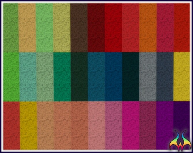 Sims 4 Fiesta Colorful Double Textured Carpet by Wykkyd at Mod The Sims