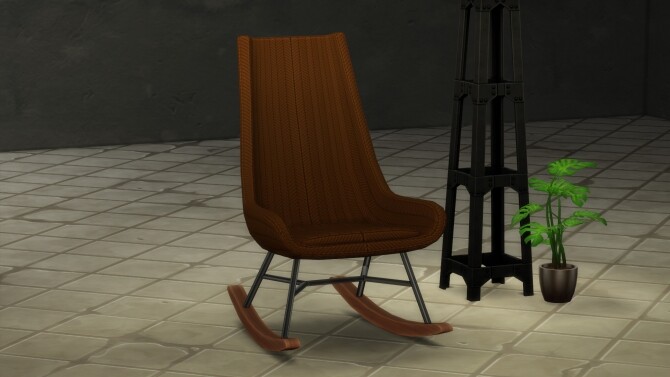 Sims 4 RÖCK Designer Rocking Chair by littledica at Mod The Sims
