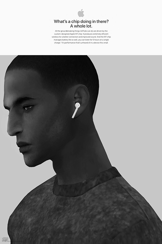 Sims 4 AirPods at Black le