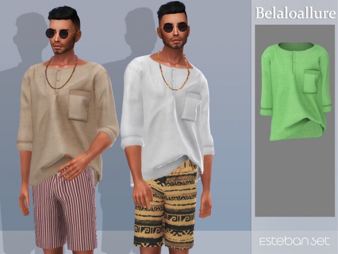 Sims 4 Estaban top by belal1997 at TSR