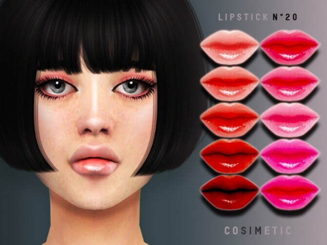 Sims 4 Lipstick N20 by cosimetic at TSR