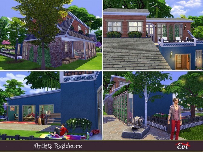 Sims 4 The Artists residence by evi at TSR