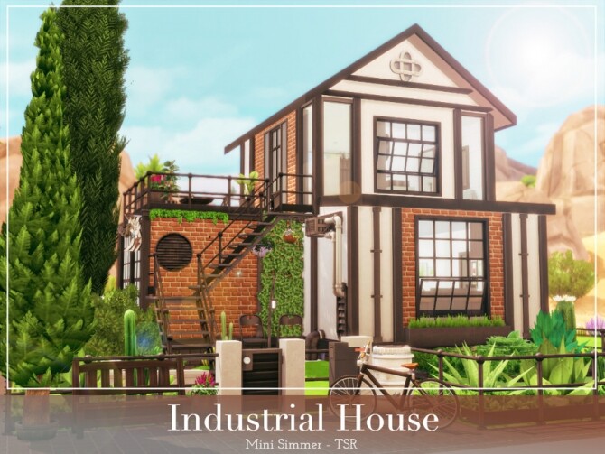 Sims 4 Industrial House by Mini Simmer at TSR
