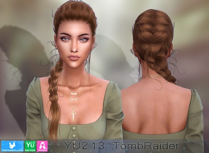 Sims 4 YU213 TombRaider hair (P) at Newsea Sims 4