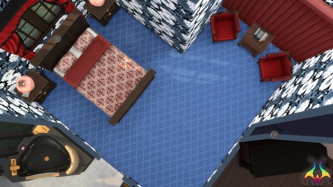 Sims 4 Sacred Diamond Grid Pattern Carpet by Wykkyd at Mod The Sims