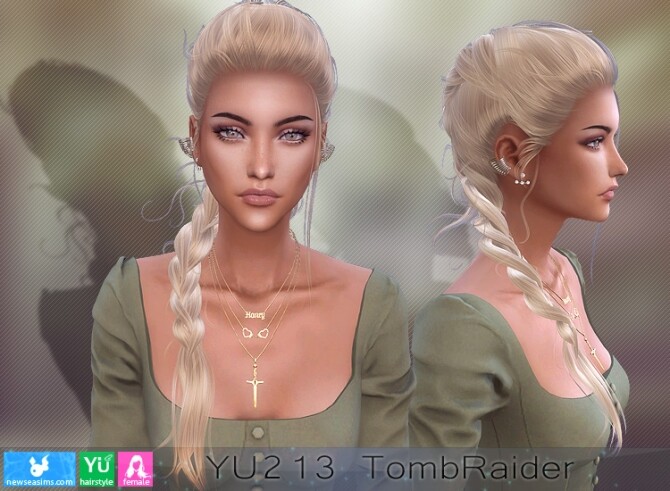 Sims 4 YU213 TombRaider hair (P) at Newsea Sims 4