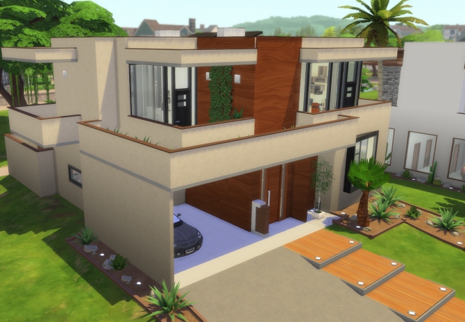 Modern Family House N.04 by Fivextreme at Mod The Sims » Sims 4 Updates