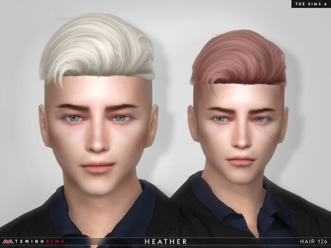 Sims 4 Heather Hair 126 by TsminhSims at TSR