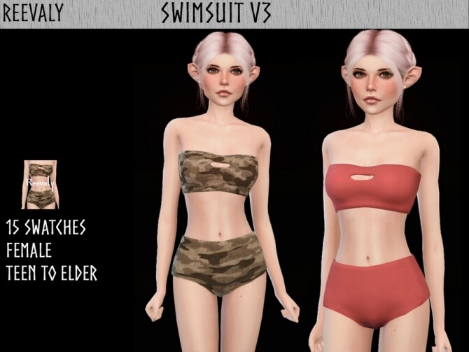 Sims 4 Swimsuit V3 by Reevaly at TSR