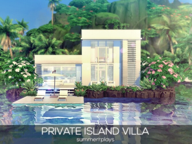Sims 4 Private Island Villa by Summerr Plays at TSR
